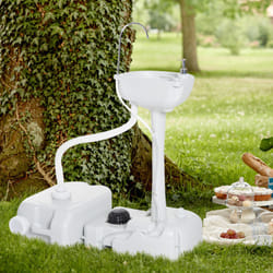 Outsunny 24L Portable Portable Hand wash Sink Hand Washing Basin Water Tank HDPE