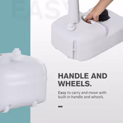 Outsunny Portable Camping Sink with Towel Holder & Soap Dispenser Hand Wash