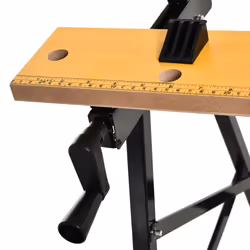 DURHAND 4-in-1 Work Bench Adjustable Saw Horse Clamp Table Foldable Black - Additional view 7