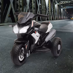 HOMCOM Kids Electric Motorcycle Ride-On Toy 6V Battery Music Horn Lights Black
