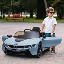HOMCOM Licensed BMW I8 Coupe Kids Ride-On Car 6V w/ Remote Lights Horn Music