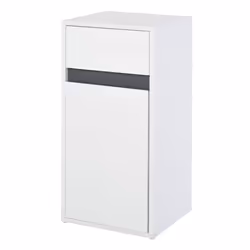 HOMCOM Modern Minimalistic Bathroom Storage Cabinet Drawer Cupboard