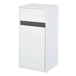 HOMCOM Modern Minimalistic Bathroom Storage Cabinet Drawer Cupboard