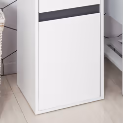 HOMCOM Modern Minimalistic Bathroom Storage Cabinet Drawer Cupboard