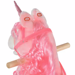 HOMCOM Kids Rocking Unicorn Ride-On Horse Moving Mouth Tail Sounds 36-72 Mnths - Additional view 7