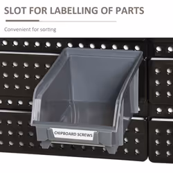 DURHAND 30 Cubbie On-Wall Storage Board Tool Screw Organiser Garage w/ Screw Kit - Additional view 5