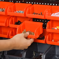 DURHAND 30 Cubbie On-Wall Storage Board Tool Screw Organiser Garage w/ Screw Kit - Additional view 6