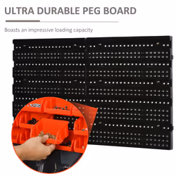 DURHAND 30 Cubbie On-Wall Storage Board Tool Screw Organiser Garage w/ Screw Kit - Additional view 7