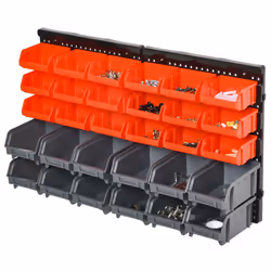 DURHAND 30 Cubbie On-Wall Storage Board Tool Screw Organiser Garage w/ Screw Kit - Additional view 8