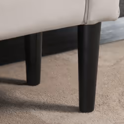 HOMCOM Bed End Chaise Lounge Window Seat Arm Bench Hallway Wood Legs Grey - Additional view 6