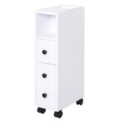 kleankin Slimline Bathroom Storage Unit 2 Drawers 2 Open Compartments