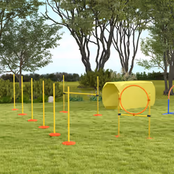 PawHut Outdoor 4 PC Dog Pet Agility Training Garden Starter Obstacle Set for Dog - Additional view 7