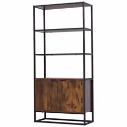 HOMCOM Storage Cabinet with 3 Open Shelves Cupboard for Livingroom Bedroom - Additional view 6