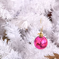 HOMCOM 5ft Snow Artificial Christmas Tree w/ Metal Stand Decorations Home White - Additional view 8
