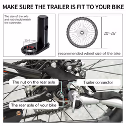New Bicycle Bike Cargo Wagon Trailer Cart Carrier Shopping Yellow and Black - Additional view 6