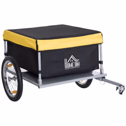 New Bicycle Bike Cargo Wagon Trailer Cart Carrier Shopping Yellow and Black - Additional view 8