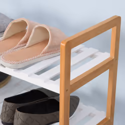 HOMCOM 4-Tier Shoe Rack Home Storage Wood Frame Boot Compartment - Additional view 5