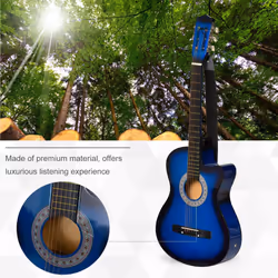 HOMCOM Beginner Acoustic Electric Cutaway Guitar Kids Guitar and Junior Guitar - Additional view 4