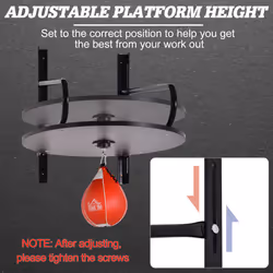 HOMCOM Speed Bag Platform Kit Wall-mounted Punching Ball Hanging Platform Set - Additional view 4