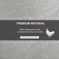 PawHut Automatic Chicken Feeder Galvanized Steel Poultry Feeders 11.5KG