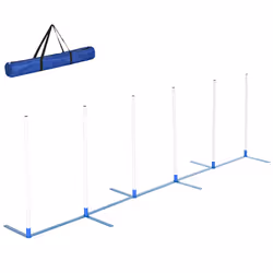 PawHut Dog Weave Pole Set Agility Starter Kit Pet Outdoor Exercise Training Set - Additional view 8