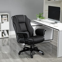 Vinsetto High Back Office Chair with Height Adjustable, Reclining, Black