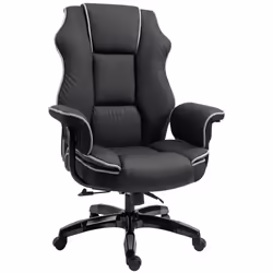 Vinsetto High Back Office Chair with Height Adjustable, Reclining, Black - Additional view 7
