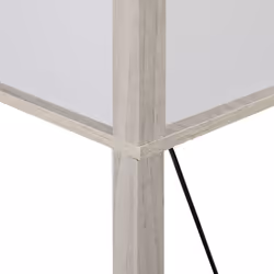 HOMCOM Floor Lamp Reading Lamp with 3-Tier Storage Shelf for Home Office Oak - Additional view 6