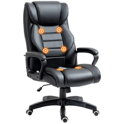 Vinsetto High Back 6 Points Vibration Massage Executive Office Chair, Black