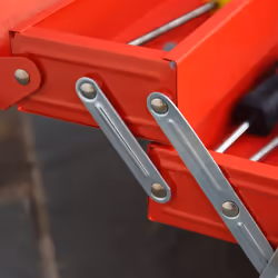 DURHAND 3 Tier Metal Toolbox with 5 Tray Carry Handle 45cmx20cmx34.5cm Red - Additional view 4