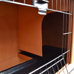 PawHut Rabbit Hutch, 2-Tier Bunny Cage with No-Leak Tray & Ramp, Outdoor - Additional view 6