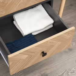 HOMCOM Modern Wardrobe Cabinet with Shelf, Hanging Rod and 2 Drawers 90x50x190cm - Additional view 8