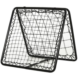 HOMCOM Adjustable Angle Rebounde Training Set w/ All Weather Double Layer Net