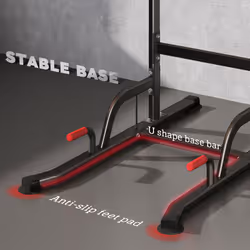 HOMCOM Power Tower Station Pull Up Bar w/Adjustable Height for Home Gym Workout - Additional view 8
