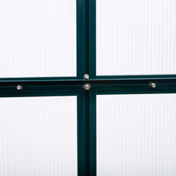 Outsunny 6x10ft Walk-In Polycarbonate Greenhouse Plant Grow Galvanized Aluminium - Additional view 7