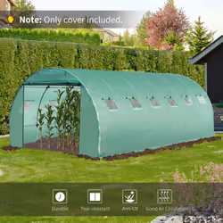 Outsunny 6 x 3 x 2m Greenhouse Replacement Cover ONLY for Tunnel Greenhouse