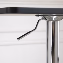 HOMCOM Adjustable Height Bar Table with Metal Frame and Square Tabletop - Additional view 7