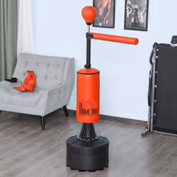 HOMCOM Boxing Punch Bag Stand w/ Rotating Flexible Arm Speed Ball Waterable Base