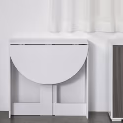 HOMCOM Folding Dining Table Foldable Drop Leaf Dinner Table for Kitchen White - Additional view 6