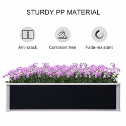 Outsunny Garden Raised Bed Planter Grow Containers Flower Pot PP 120 x 90cm - Additional view 5