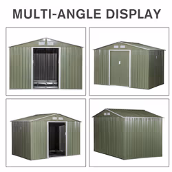 Outsunny Outdoor Storage Garden Shed - 9 x 6ft - Additional view 4