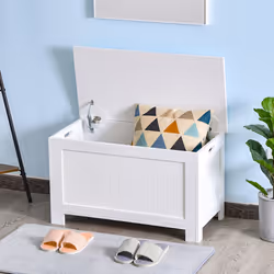 HOMCOM Large Storage Box Toy Chest Cabinet Unit Organizer with Safety Hinges - Additional view 6