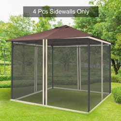 Outsunny 302 x 207cm Universal Replacement Gazebo Mesh Netting Screen Walls