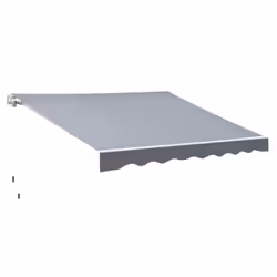Outsunny Garden Sun Shade Canopy Retractable Awning, 2.5 x 2m, Grey - Additional view 8