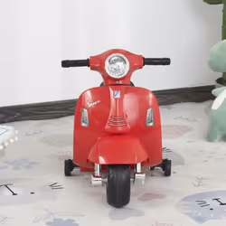 HOMCOM Vespa Licensed Kids Ride On Motorcycle 6V Battery Powered Electric Toys - Additional view 6