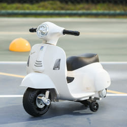HOMCOM Vespa Licensed Kids Ride On Motorcycle 6V Battery Powered Electric Toys