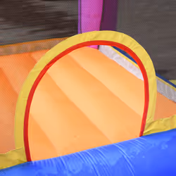 Outsunny Bouncy Castle with Slide Pool House Inflatable w/ Blower Multi-color - Additional view 7