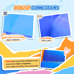 Outsunny Bouncy Castle with Slide Basket Trampoline Monster Design 2.5x1.8x1.75m - Additional view 4