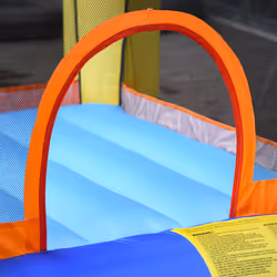 Outsunny Bouncy Castle with Slide Basket Trampoline Monster Design 2.5x1.8x1.75m - Additional view 7