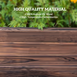 Outsunny Wooden Raised Garden Bed Planter Grow Containers Flower Pot 80 x 80cm - Additional view 5